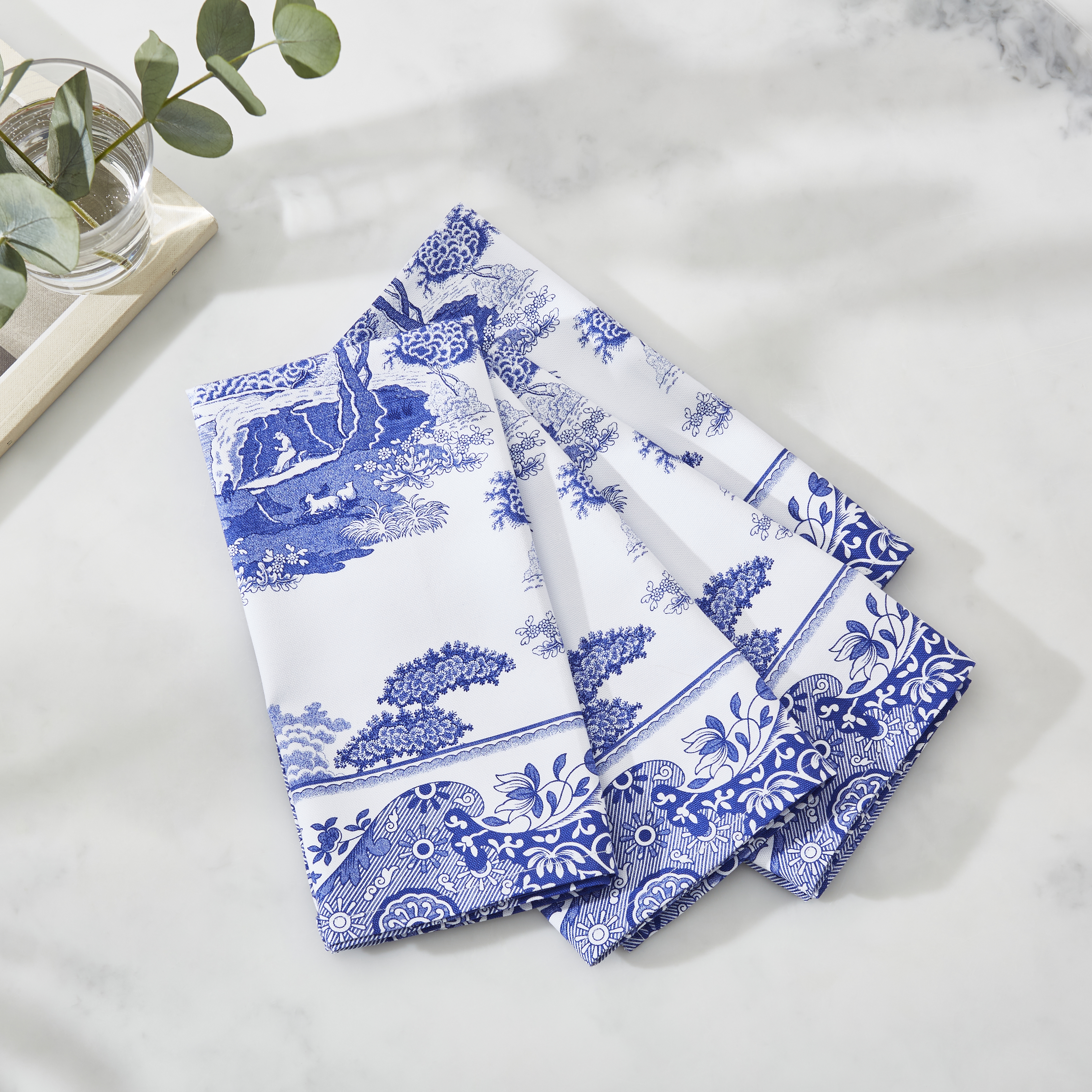 Blue Italian Napkins Set of 4 image number null